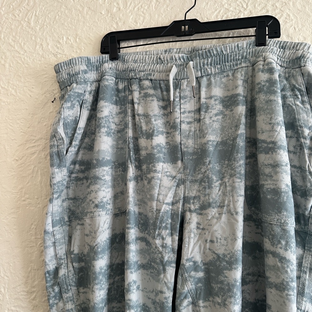 Athleta Farallon Jogger Fog Camo Green Abstract Pattern Plus 3X - Picture 7 of 11